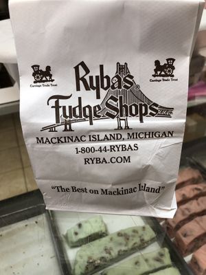   at Ryba's Fudge Shop in Mackinac Island