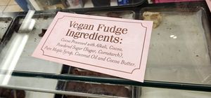 Ingredients at Ryba's Fudge Shop in Mackinac Island