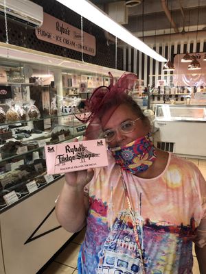 Vegan chocolate fudge- A MUST!  at Ryba's Fudge Shop in Mackinac Island