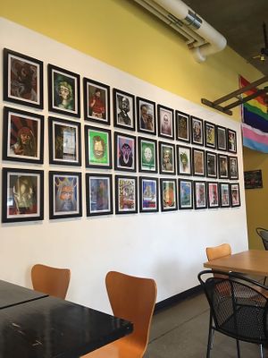 Interior at Two Beards Deli in Grand Rapids