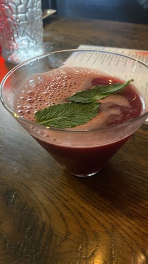 Blackberry cocktail  at Bang in Charlottesville