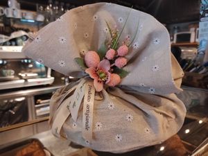 Colomba cake vegan at Feliz Cafe in Peschiera Del Garda