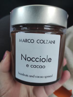 The BEST vegan chocolate and hazelnut spread EVER! at Feliz Cafe in Peschiera Del Garda
