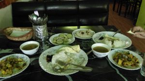 Delicious food, big portions, soya milk to take away and friendly Owner Samu, we will be coming again, 1st vegan restaurant in Kathmandu at Loving Heart in Kathmandu