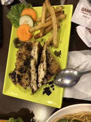 Grilled tofu at Loving Heart in Kathmandu