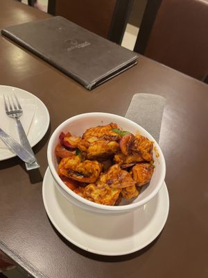 Chilly momo  at Loving Heart in Kathmandu