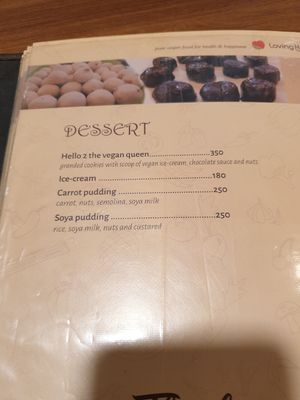 Desserts at Loving Heart in Kathmandu