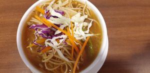 Thukpa at Loving Heart in Kathmandu