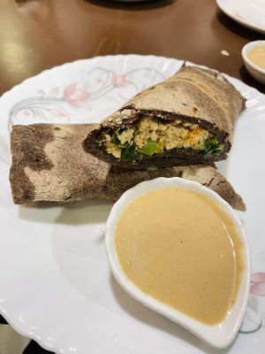 Sooo delicious ragi crepe, yummy😋🙏  at Loving Heart in Kathmandu