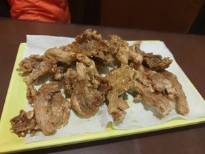 Mushroom pakora at Loving Heart in Kathmandu