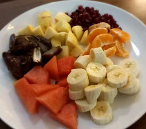 Fruit bowl at Loving Heart in Kathmandu