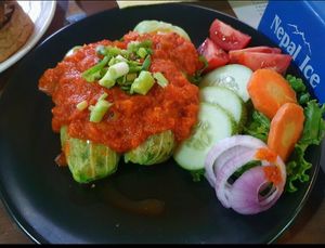 Quinoa Cabbage Rolls at Loving Heart in Kathmandu