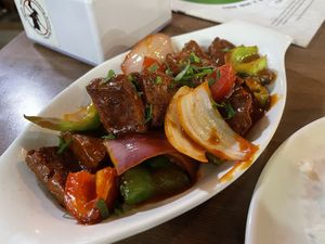 Seitan Chilly  at Loving Heart in Kathmandu