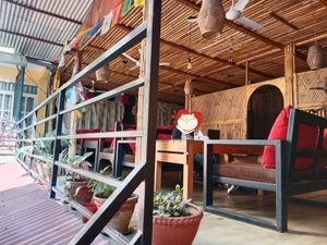 Upstairs sitting area at Loving Heart in Kathmandu