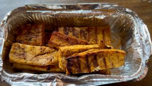 Grilled tofu  at Loving Heart in Kathmandu