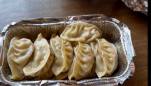 Veg momos   at Loving Heart in Kathmandu