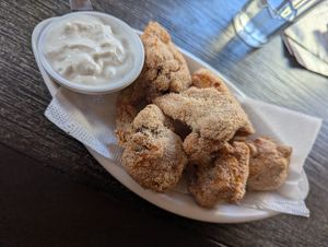 Cauliflower wings at Loving Heart in Kathmandu