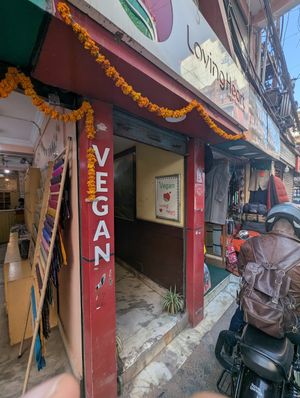 Outside at Loving Heart in Kathmandu