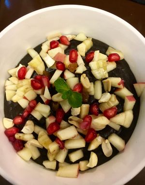 Gluten free millet porridge - so sweet like dessert for breakfast mm  at Loving Heart in Kathmandu