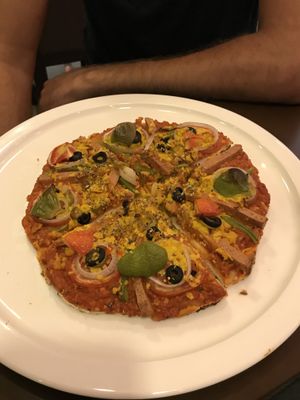 ham & cheese pizza at Loving Heart in Kathmandu
