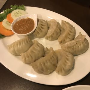 veg momo at Loving Heart in Kathmandu