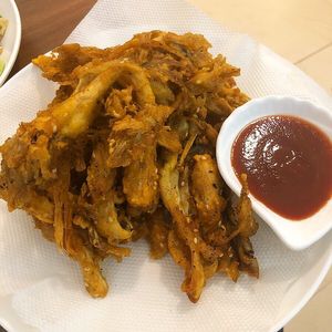 Mushroom Pakoda at Loving Heart in Kathmandu