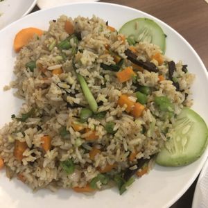 Seitan Fried Rice at Loving Heart in Kathmandu