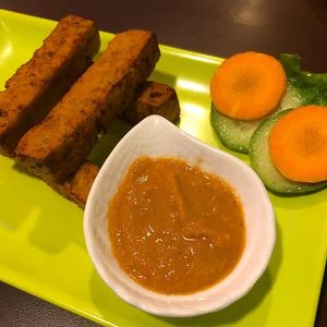 Tofu Sticks at Loving Heart in Kathmandu