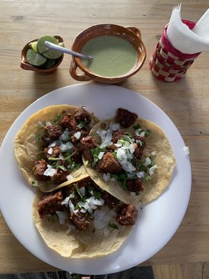 Tacos de medallón   at Vegetal - temporarily closed in Mexico City