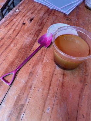 Flan  at Vegetal - temporarily closed in Mexico City