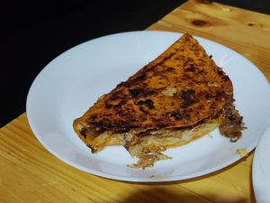 Excellent Birria taco! at Vegetal - temporarily closed in Mexico City