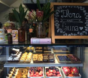 yummy treats and fresh fruit.  at Flora and Fauna in Fremantle