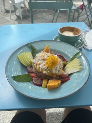 Pancakes  at Flora and Fauna in Fremantle