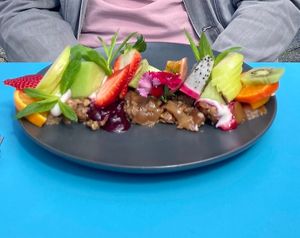 Apple crumble  at Flora and Fauna in Fremantle