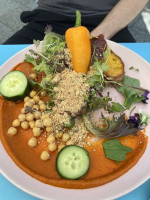 Pumpkin smashed avo  at Flora and Fauna in Fremantle