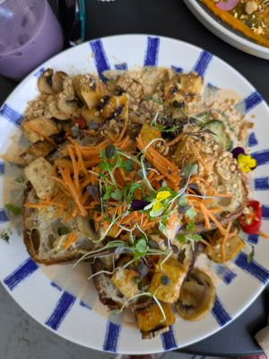 Deconstructed bahn mi sandwich. at Flora and Fauna in Fremantle