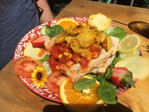 Burrito at Flora and Fauna in Fremantle