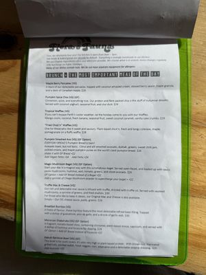 Menu June 2025  at Flora and Fauna in Fremantle