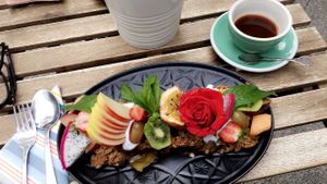 baked apple oats at Flora and Fauna in Fremantle