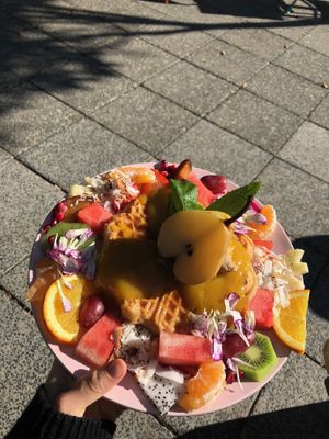 Waffles - these are insane, SO GOOD at Flora and Fauna in Fremantle