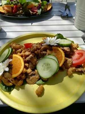 Mac n cheese at Flora and Fauna in Fremantle