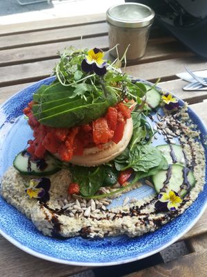Bagel at Flora and Fauna in Fremantle