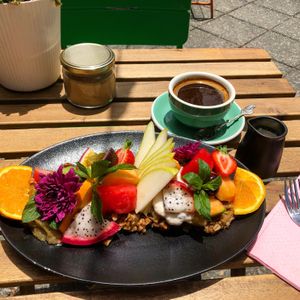 apple crumble
 at Flora and Fauna in Fremantle