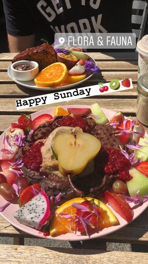 Chocolate waffles at Flora and Fauna in Fremantle