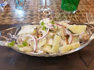 entrée sensé être végane  at Alkaline in Barcelona