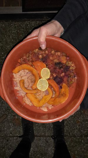 Hoofdgerecht van het driegangen avondmenu at Erve Veldink in Haarlo