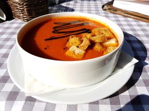tomato soup  at Urwis House in Jastarnia