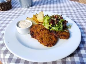 main course at Urwis House in Jastarnia