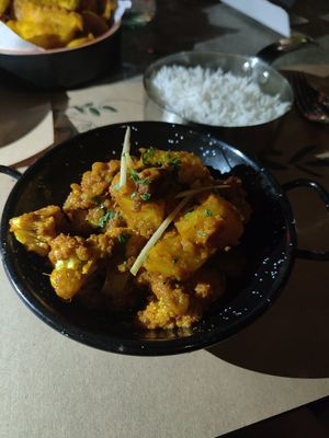 Aloo gobi at Chakra Indian Fusion in Tirana