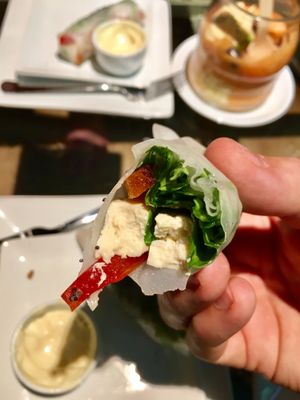 Tofu summer roll at Twiggy in Bilbao